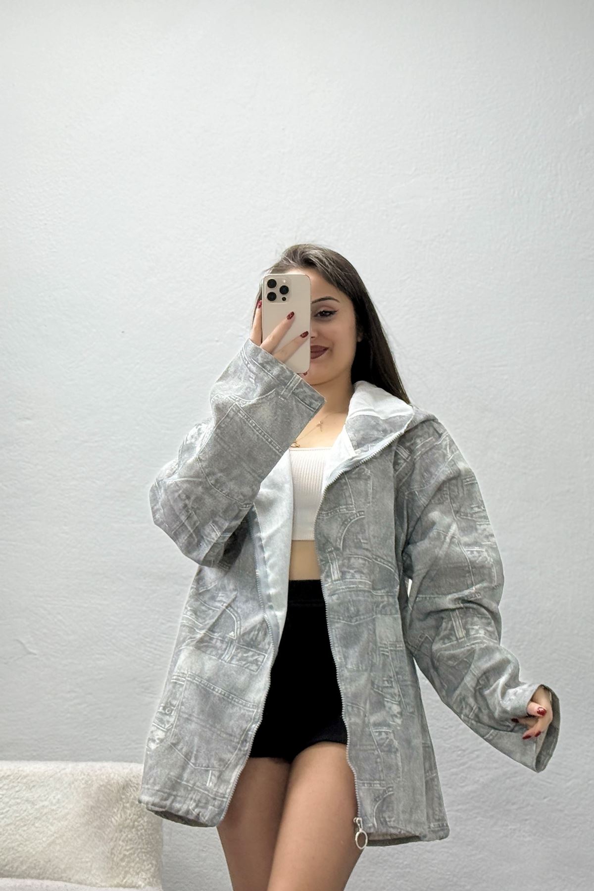 Salaş Ceket Gri - 474.1238.