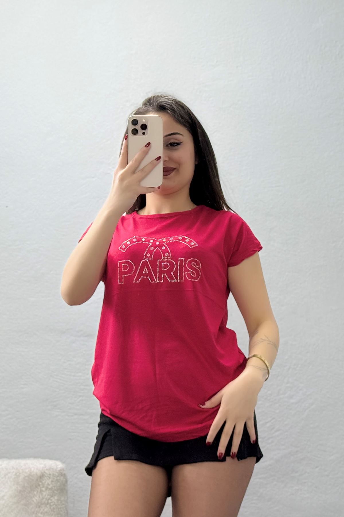 Paris İşlemeli Pullu Bluz Narçiçeği - 43982.599.