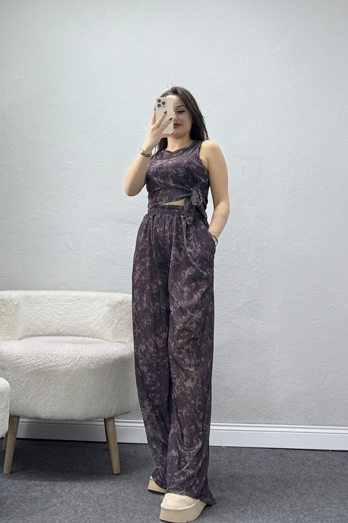 Sıfır Kol Süprem İkili Takım Kahve - 32253.1857.