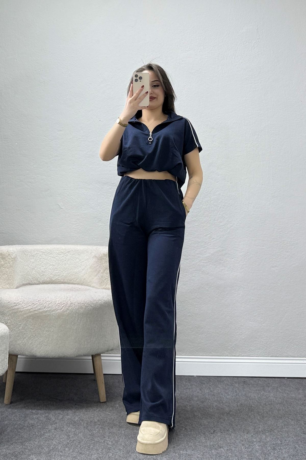 2 İplik Stoperli Eşofman Takımı Laci - 52246.1857.