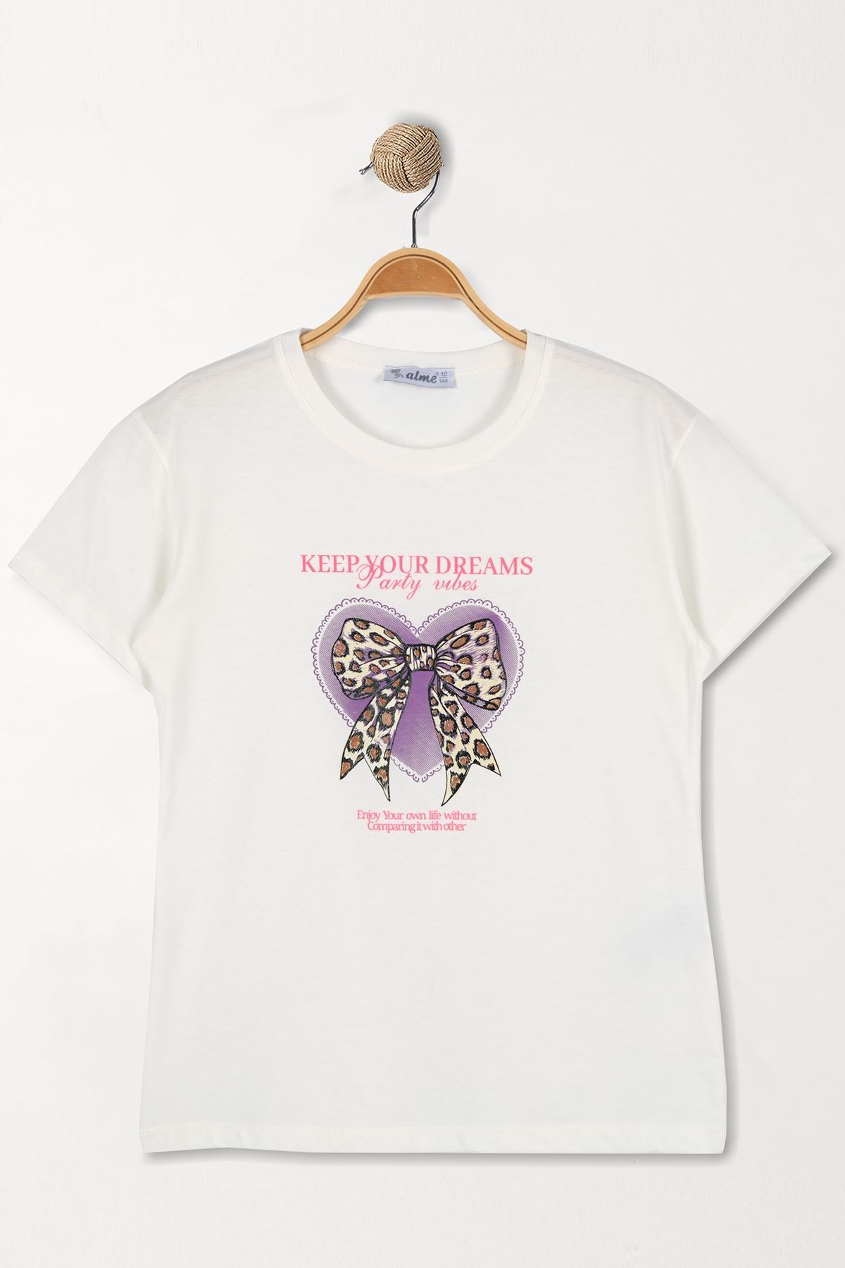 10-13 Yaş Çocuk Tişört Ekru - 7250200.1576.