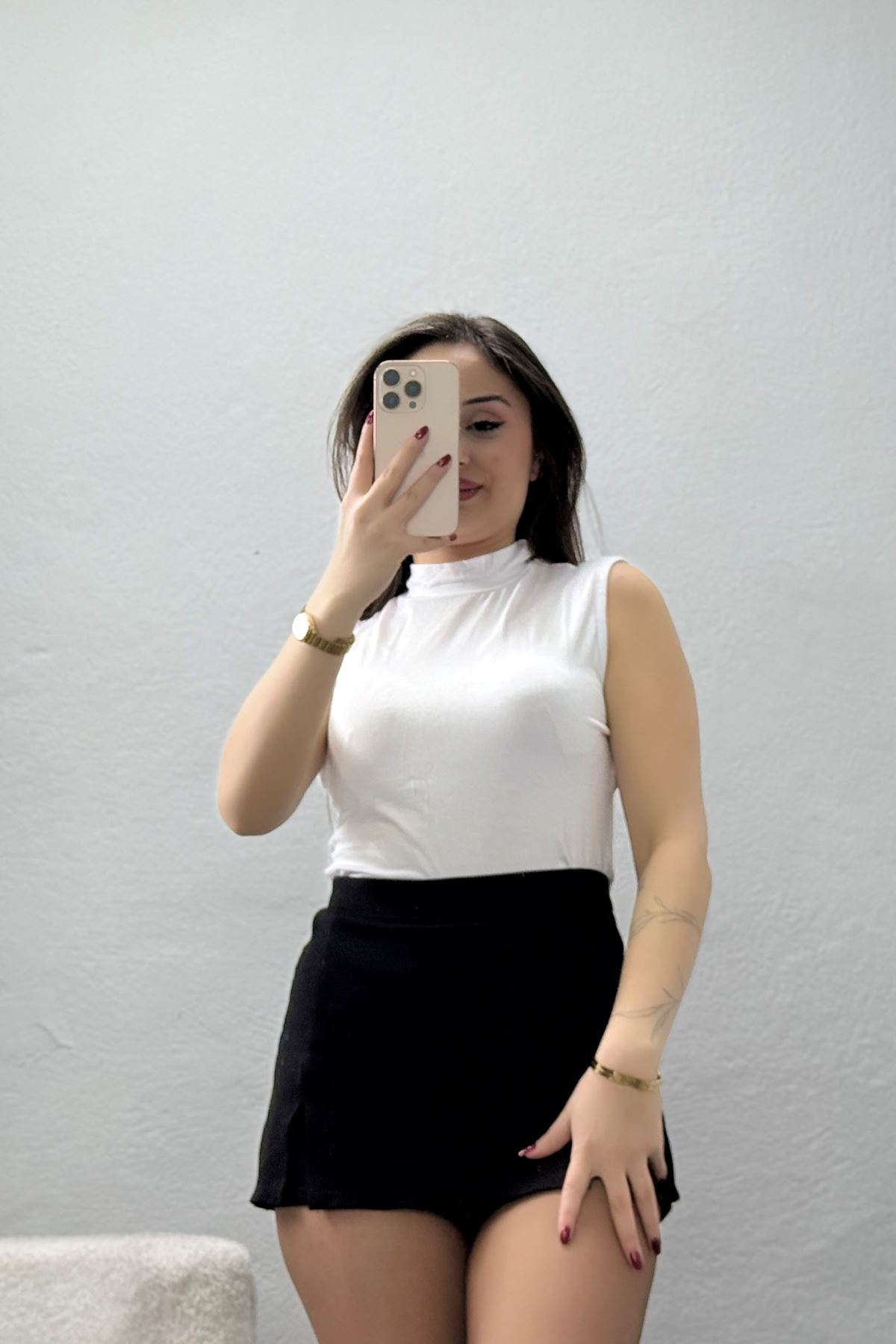 Kolsuz Yarım Balıkçı Body Beyaz - 21757.200.