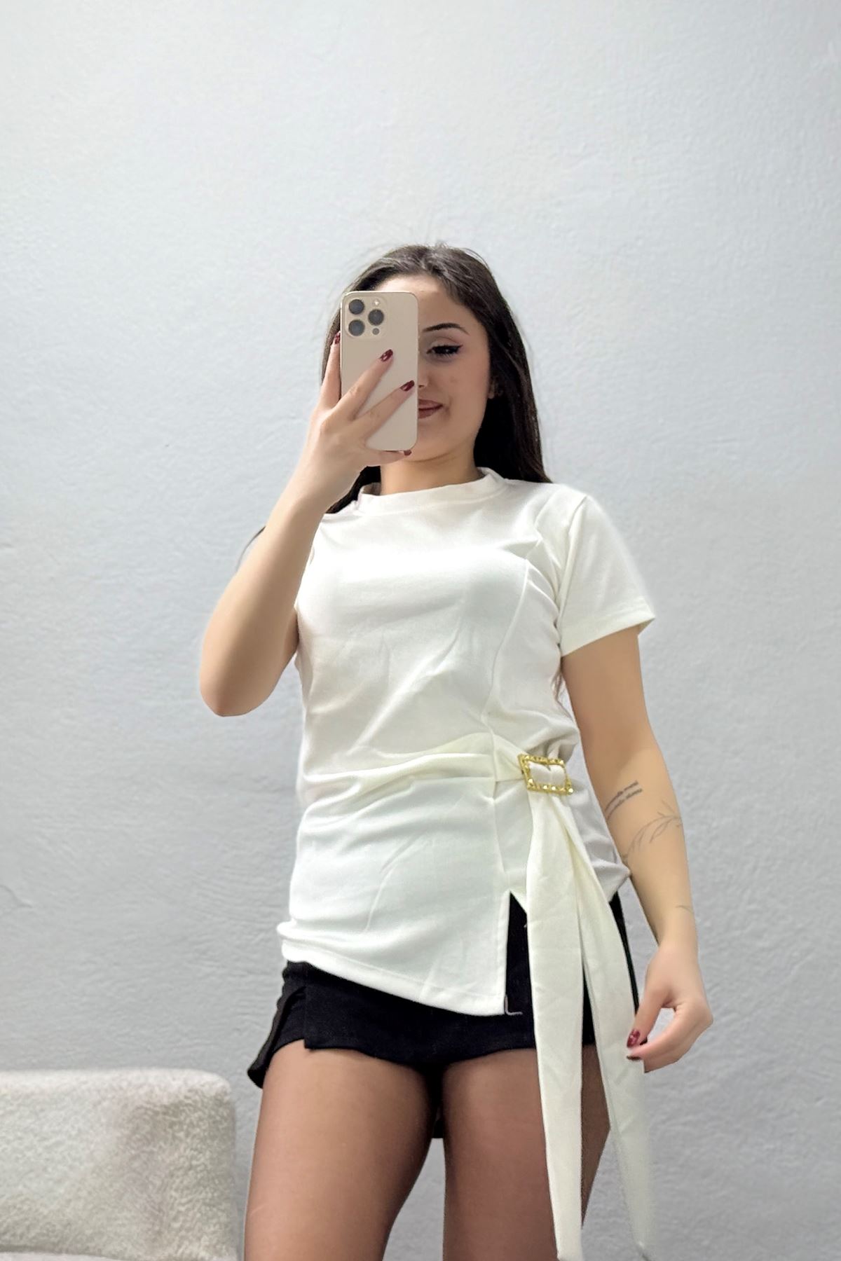 Toka Detay Sandy Bluz Ekru - 71175.2023.