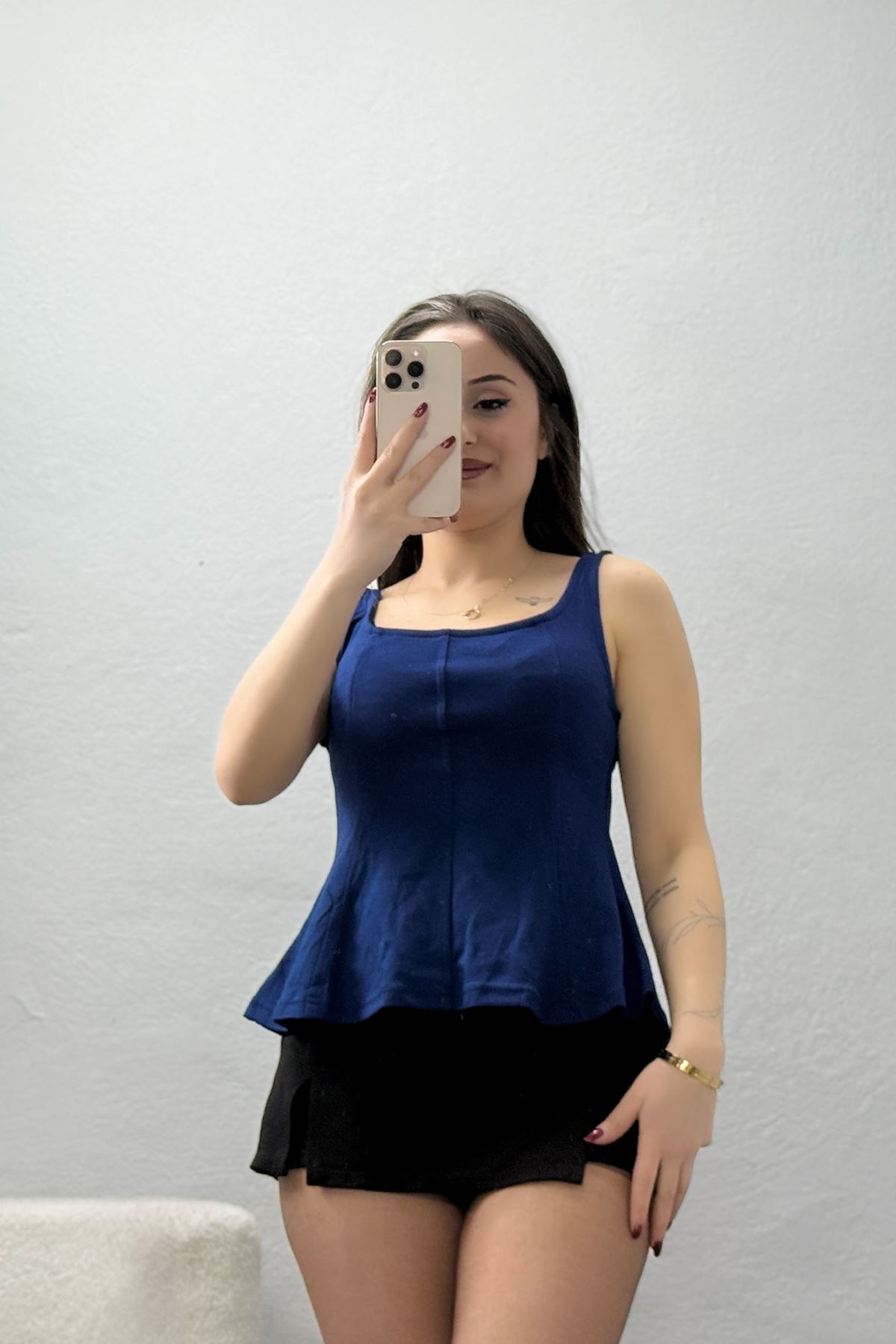 Modal Kumaş Askılı Bluz Laci - 44023.1254.