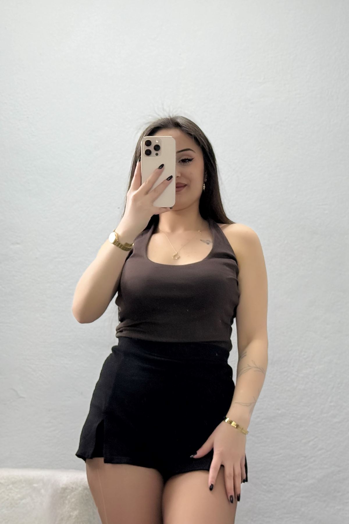 Boyundan Geçmeli Atlet Kahve - 22054.200.