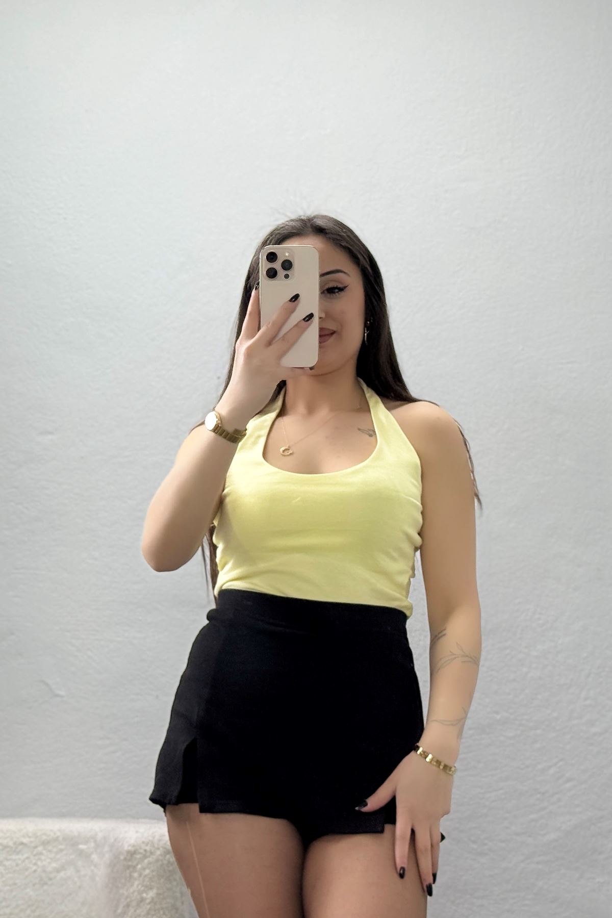 Boyundan Geçmeli Atlet Sarı - 22054.200.