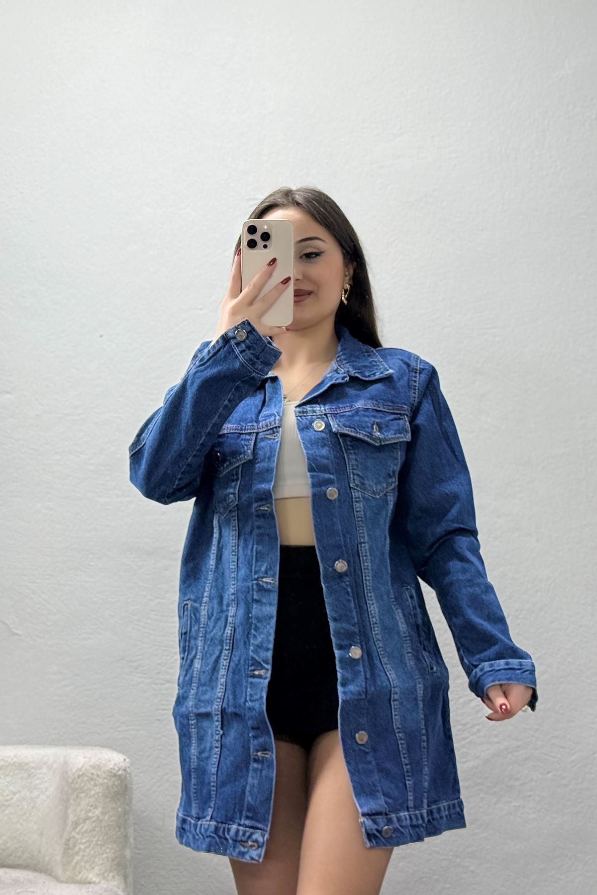 Cepli Kot Ceket Mavi - 32521.2141.