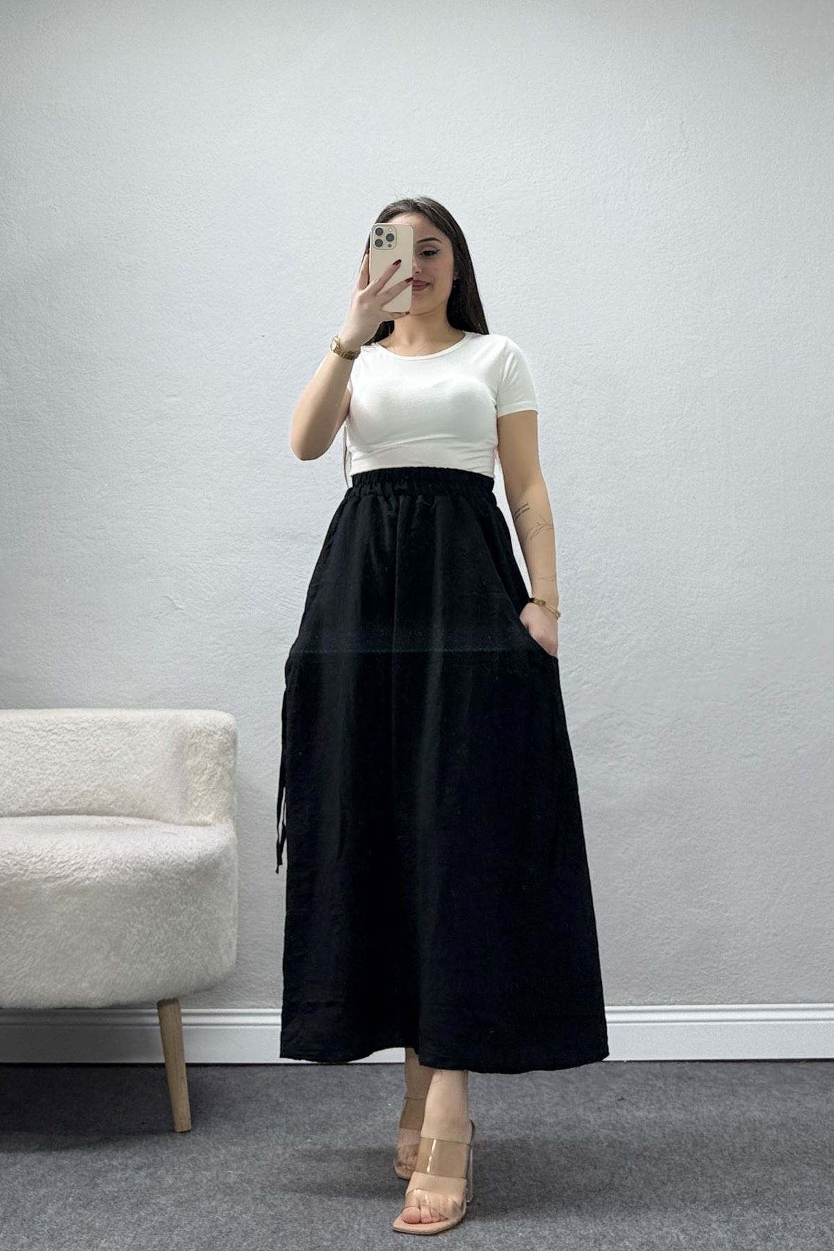 Terikoton Etek Siyah - 8202.1437.