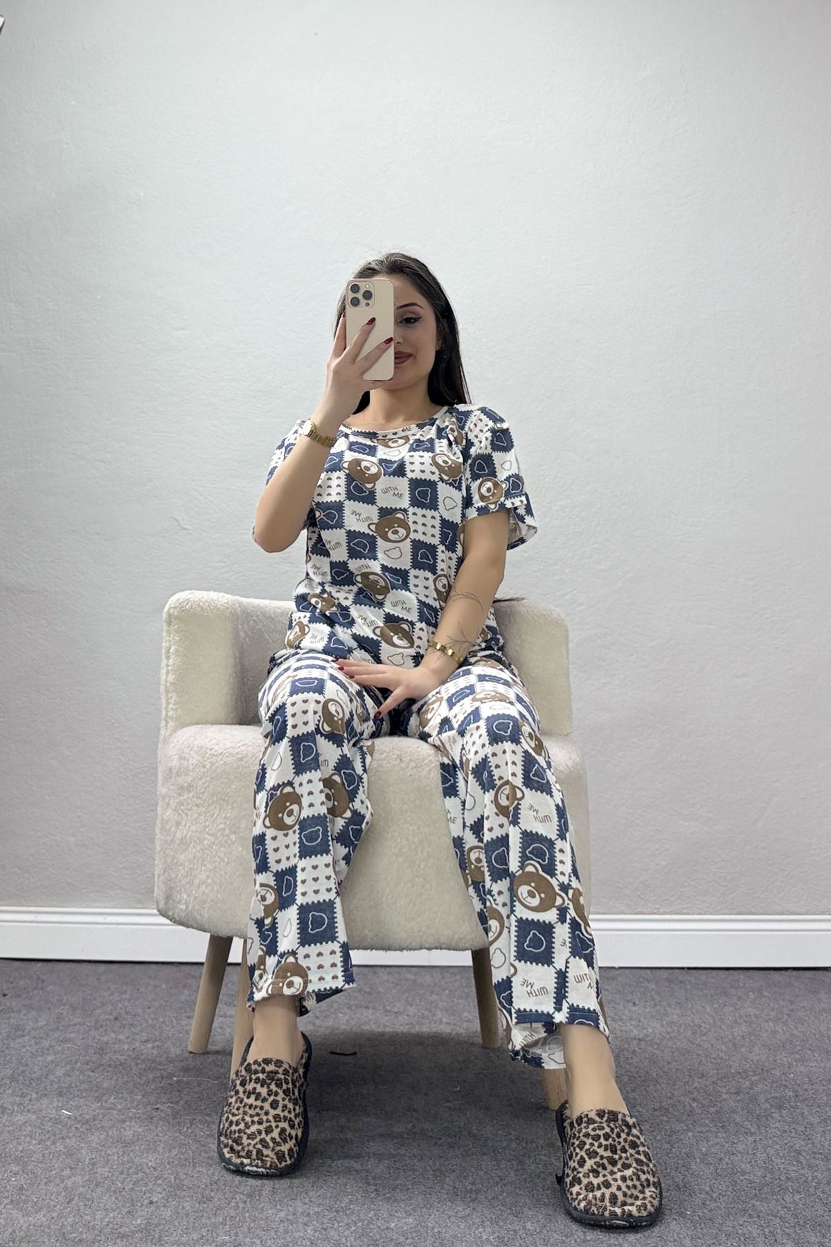 Bisiklet Yaka Salaş Alt Üst Aynı Takım Lacivert - 194.1287.