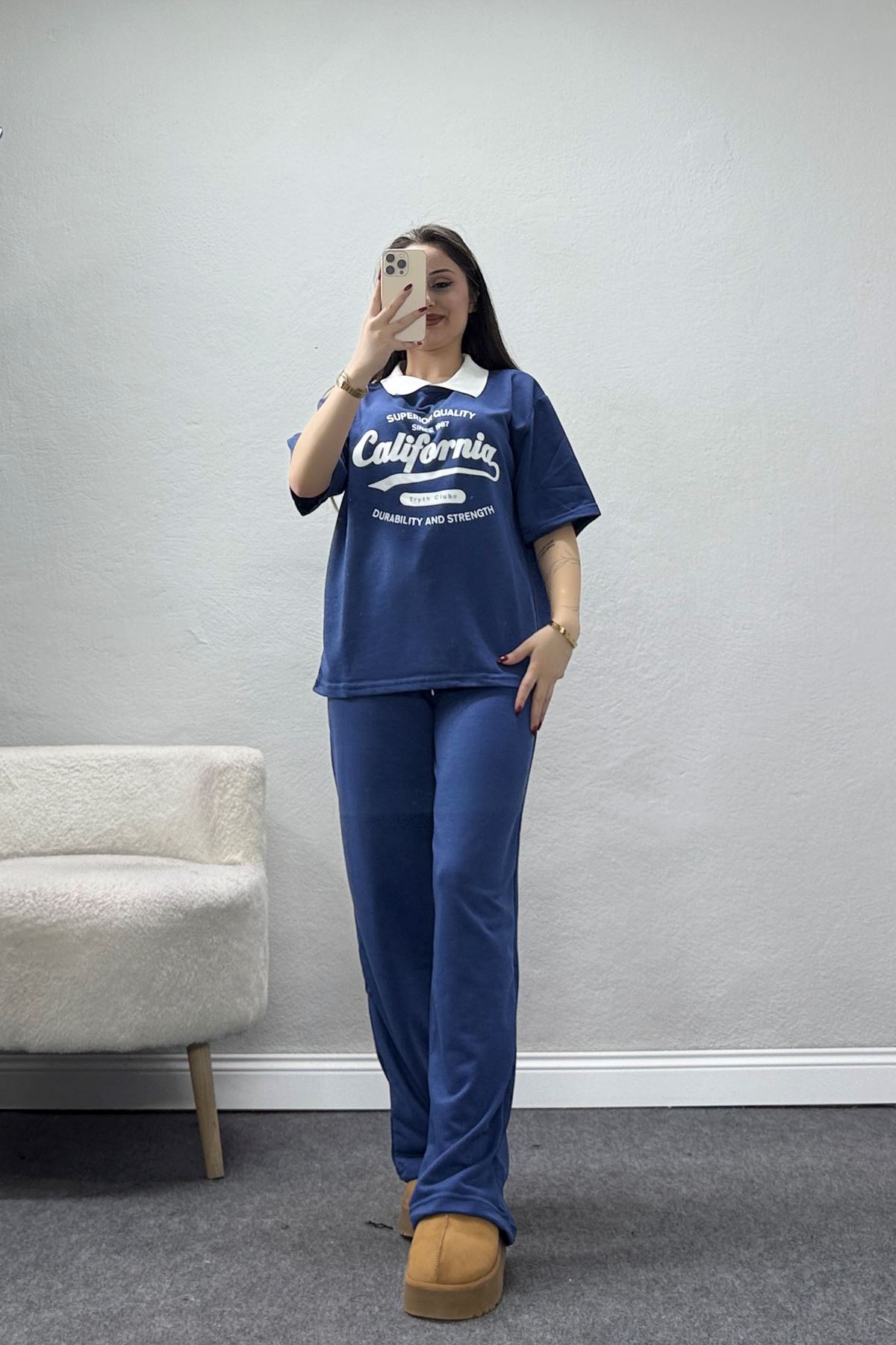 2 İplik Eşofman Takımı İndigo - 52278.1005.