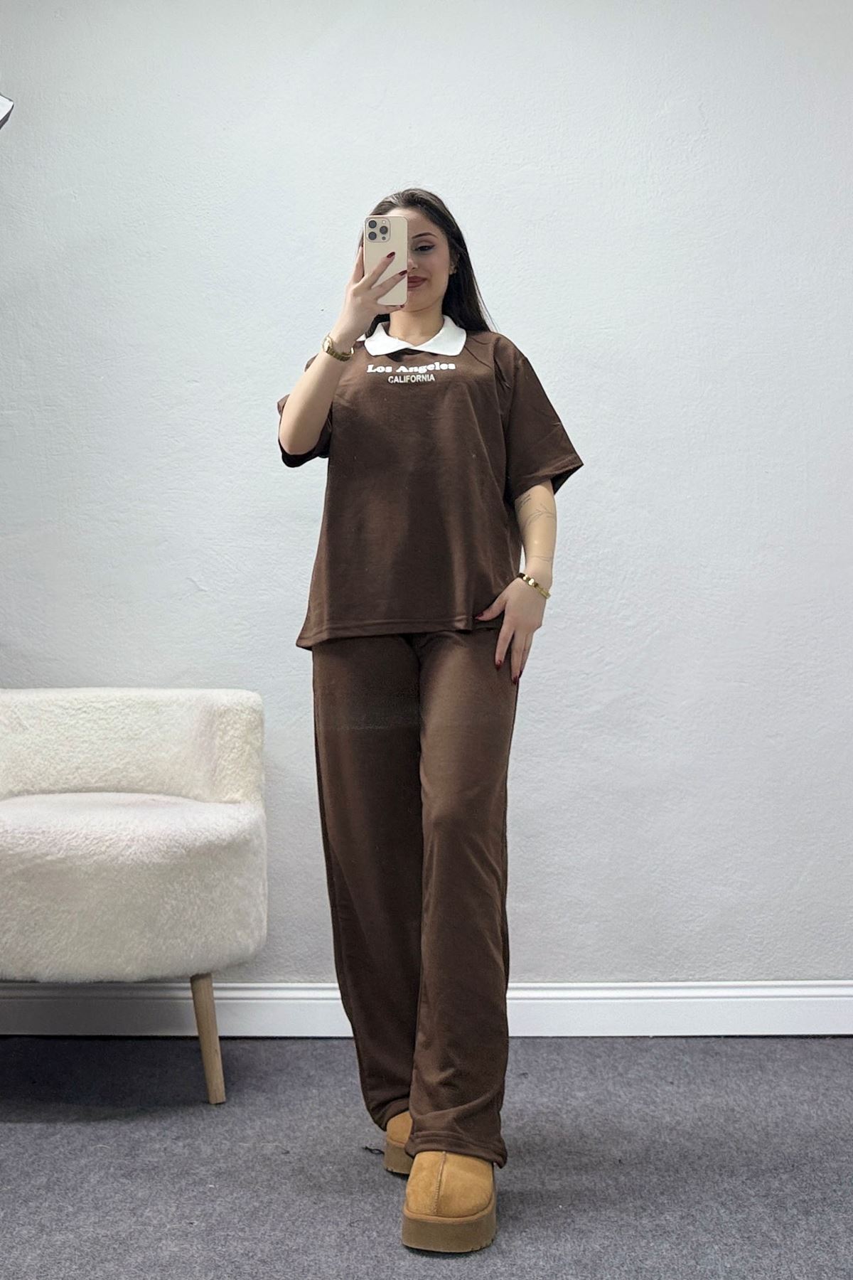 2 İplik Eşofman Takımı Kahve - 52279.1005.