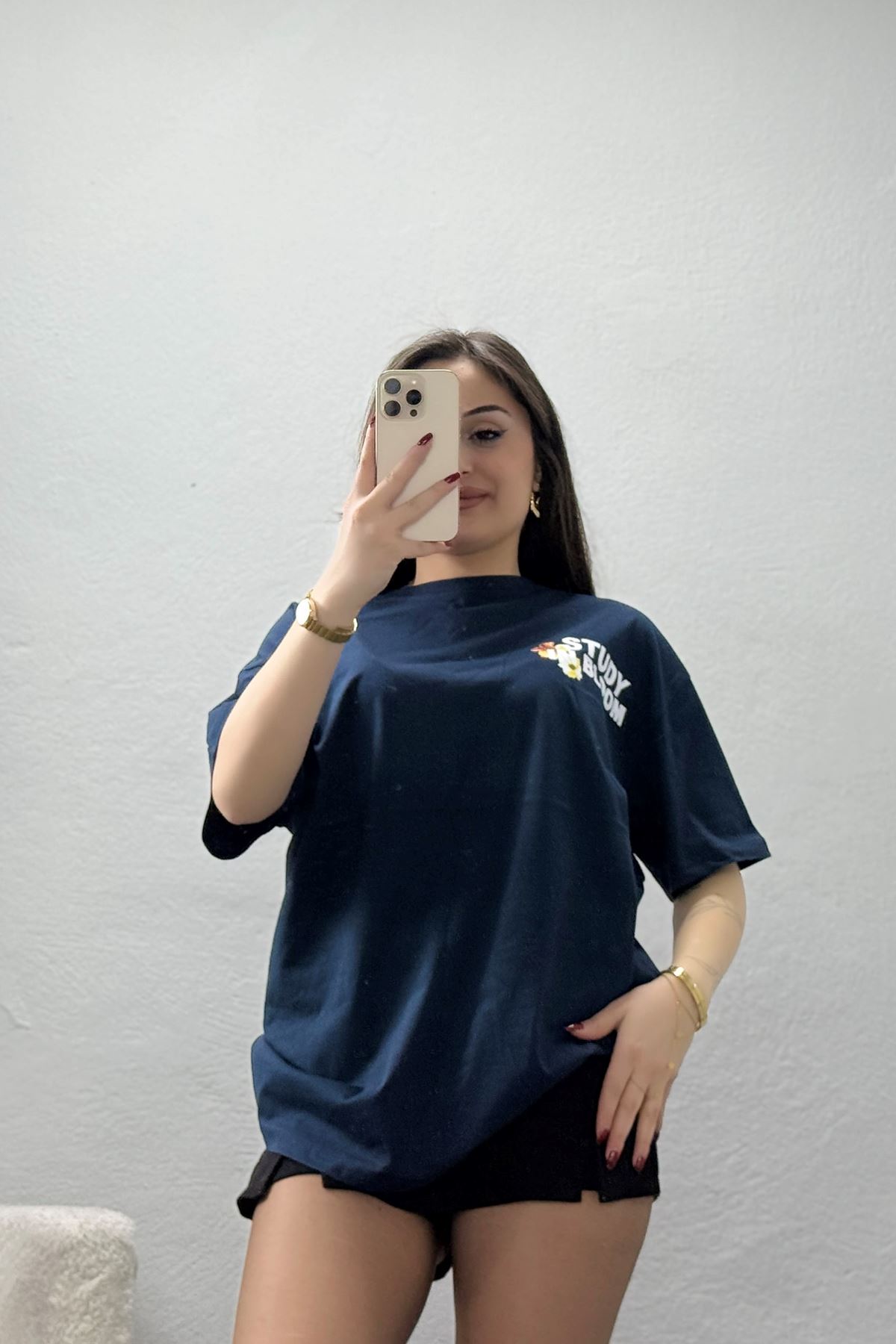 Baskılı Ünisex Kompakt Penye Tişört Lacibeyaz - 55149.1872.