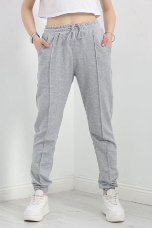 Paça Lastikli 1.Sınıf Penye Eşofman Altı Gri - 40510.1431.