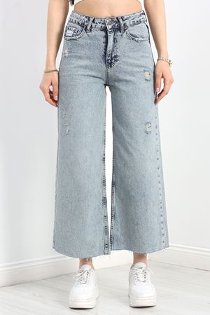 Kesik Paça Palazzo Kot Pantolon Karyıkama - 30397.1975.