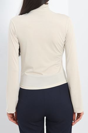 Drape Detay İspanyol Kol Bluz Krem - 40288.1949.