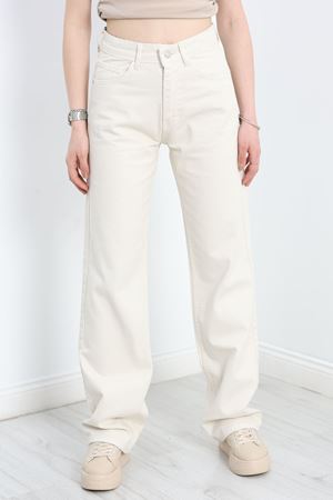 Straight Kesim Kot Pantolon Krem - 30533.1975.