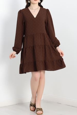 Ponponlu Elbise Acıkahve - 6004.1247.