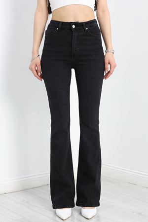 İspanyol Paça Kot Pantolon Siyah - 19508.1904.