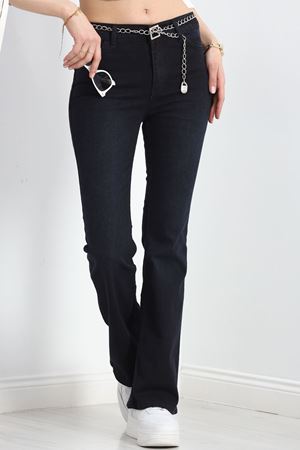 İspanyol Paça Kot Pantolon Koyumavi - 19734.925.