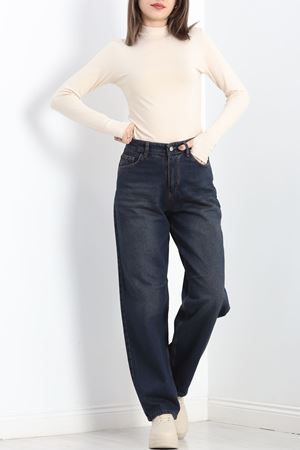 Pileli Baggy Kot Pantolon Yeşiltint - 40061.925.