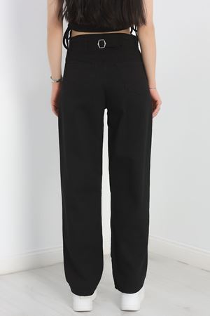 Pileli Baggy Kot Pantolon Siyah - 40061.925.