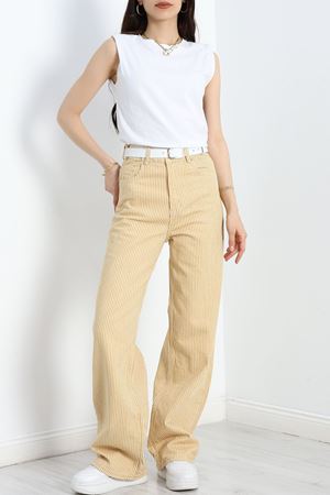 Palazzo Kot Pantolon Bejçizgili - 40748.1431.