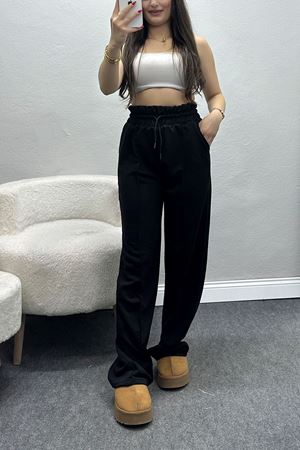 Openet Kalın Kemer Çımalı Eşofman Altı Siyah - 22013.200.