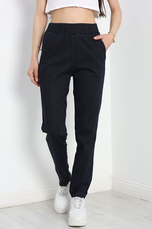 Orta Kalınlıkta Lastikli Pantolon Lacivert - 40763.1431.