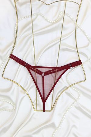 Özeltasarım Tanga Külot Bordo - 1131.1364.