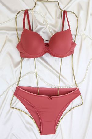 Dalgıç Boş Kap Sütyen Takım Kiremit - 2556-B.1783.