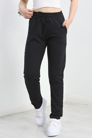 A Kalite Düz Paça Eşofman Altı Siyah1 - 40509.1431.