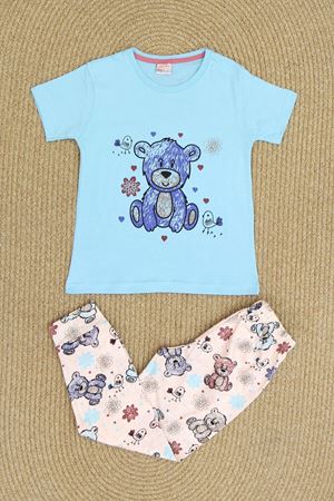 5-12 Yaş Çocuk Penye Pijama Takımı Mintsomon - 50574.2028.