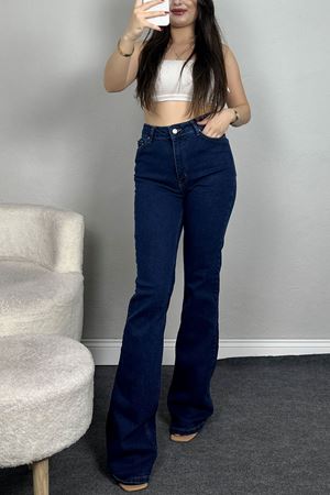 İspanyol Paça Kot Pantolon Koyumavi2 - 19508.1904.