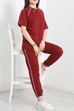 Biyeli Eşofman Takımı Bordo - 70178.1005.