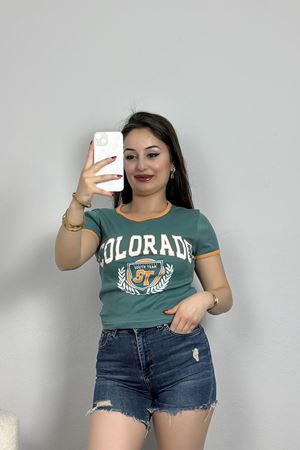 Baskılı Tişört Yeşil - 70330.336.