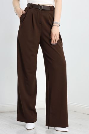 Zra Krep Palazzo Pantolon Acıkahve - 30777.1865.