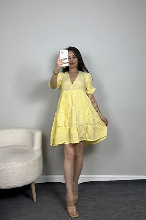 Müslin Elbise Sarı - 41569.308.