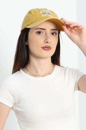 Baskılı Şapka Hardal - 70156.1736.