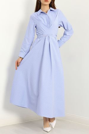 Belden Çapraz Bağlamalı Elbise Bebemavi - 4622.179.