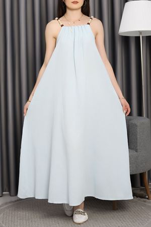 Bisou Boncuklu Askılı Elbise Bebemavi - 90025.1437.