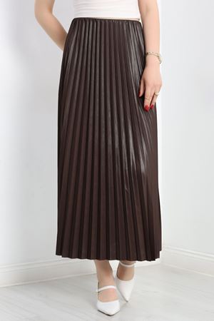 Pileli Etek Kahve - 50650.2036.