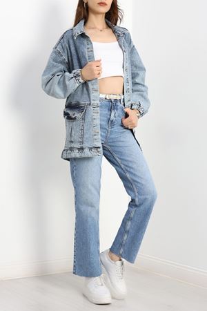 Körüklü Cep Kot Ceket  Mavi2 - 20464.1778.