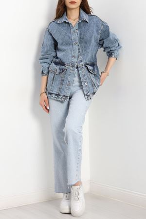 Körüklü Cep Kot Ceket  Koyumavi3 - 20464.1778.