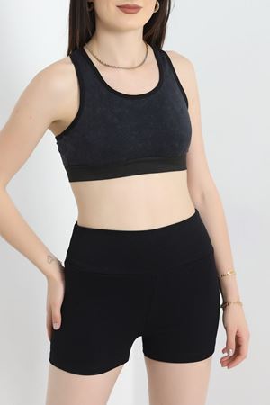 Sırtı Çapraz Kalın Askı Pedli Büstiyer Antisiyah - 41310.1255.