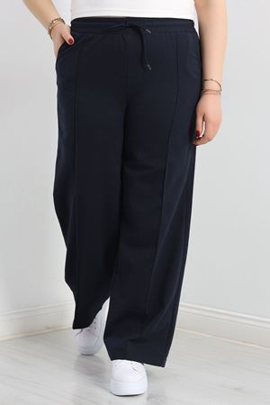 Çımalı Büyük Beden Eşofman Altı Lacivert - 50663.1005.