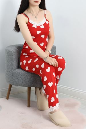 Baskılı İp Askılı Milan Pijama Takımı Beyazkalp - 320.1287.