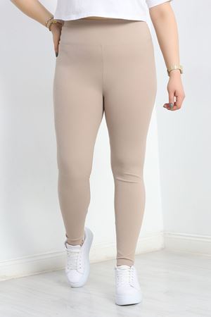 Büyük Beden Fitilli Tayt Taş - 20212.1098.