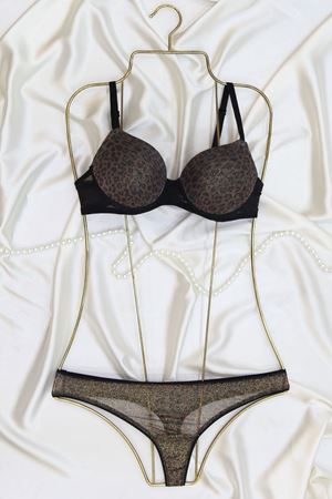 Leopar Desenli Sütyen Takım Dolgulu Leopar - 2566.1783.