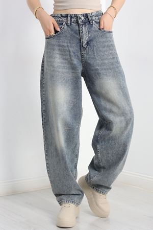 Tokalı Baggy Kot Pantolon Tintli - 31159.2059.