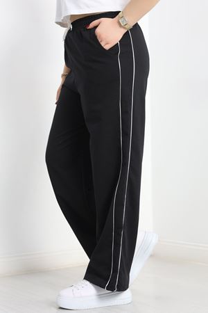 Çift Biyeli Büyük Beden Eşofman Altı Siyah - 50772.1005.